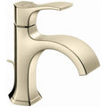 Brushed Nickel Single Hole Bathroom Faucet with Drain Assembly O7618