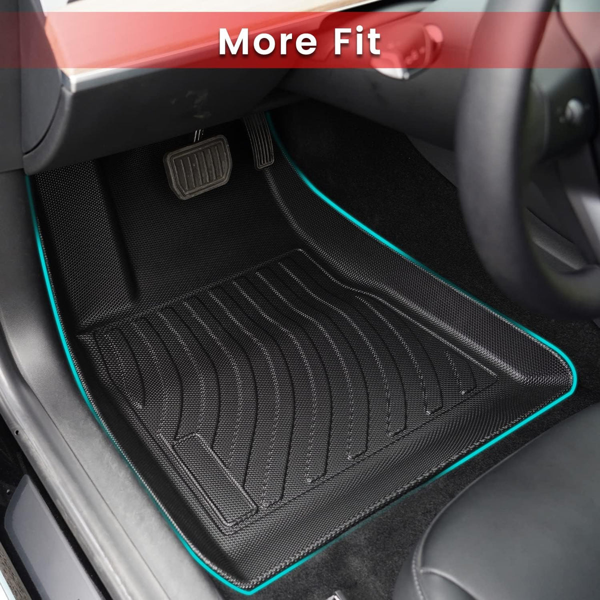 All Weather Anti-Slip Waterproof TPE Floor Mats Trunk Mat Q2225