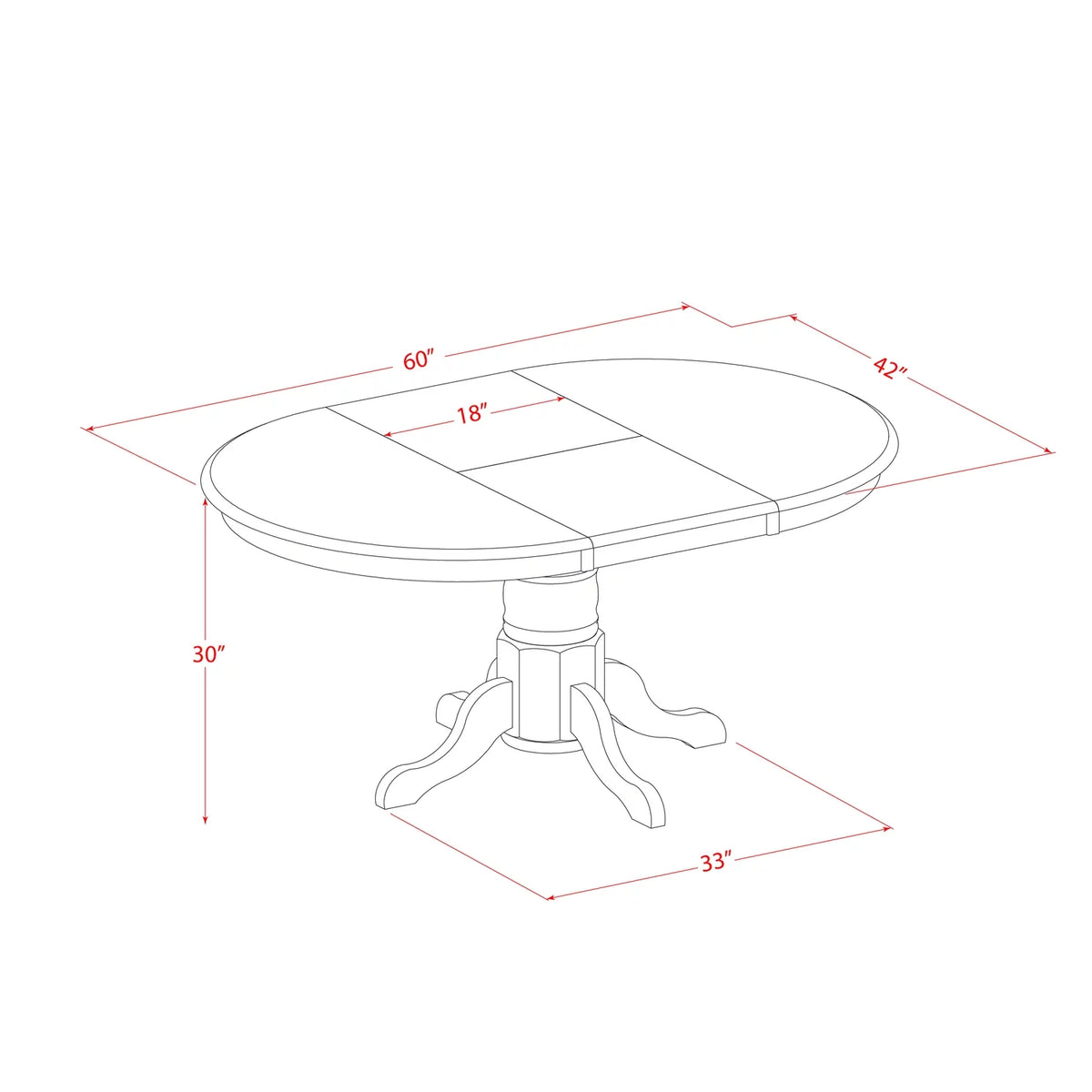 Oak Kitchen Dinette Table & 6 Chairs H414508