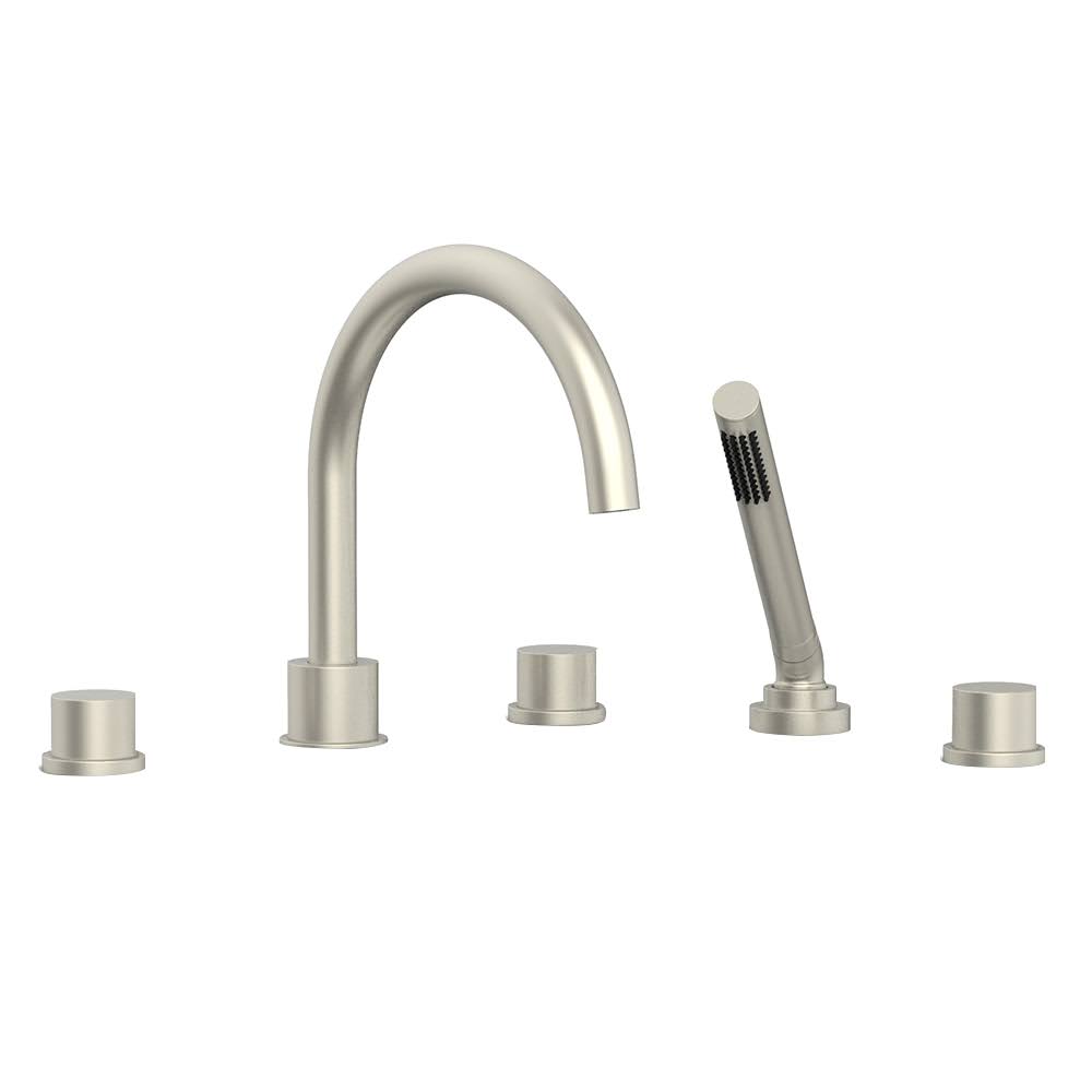 Satin Nickel Roman Tub Faucet with Handshower U83869