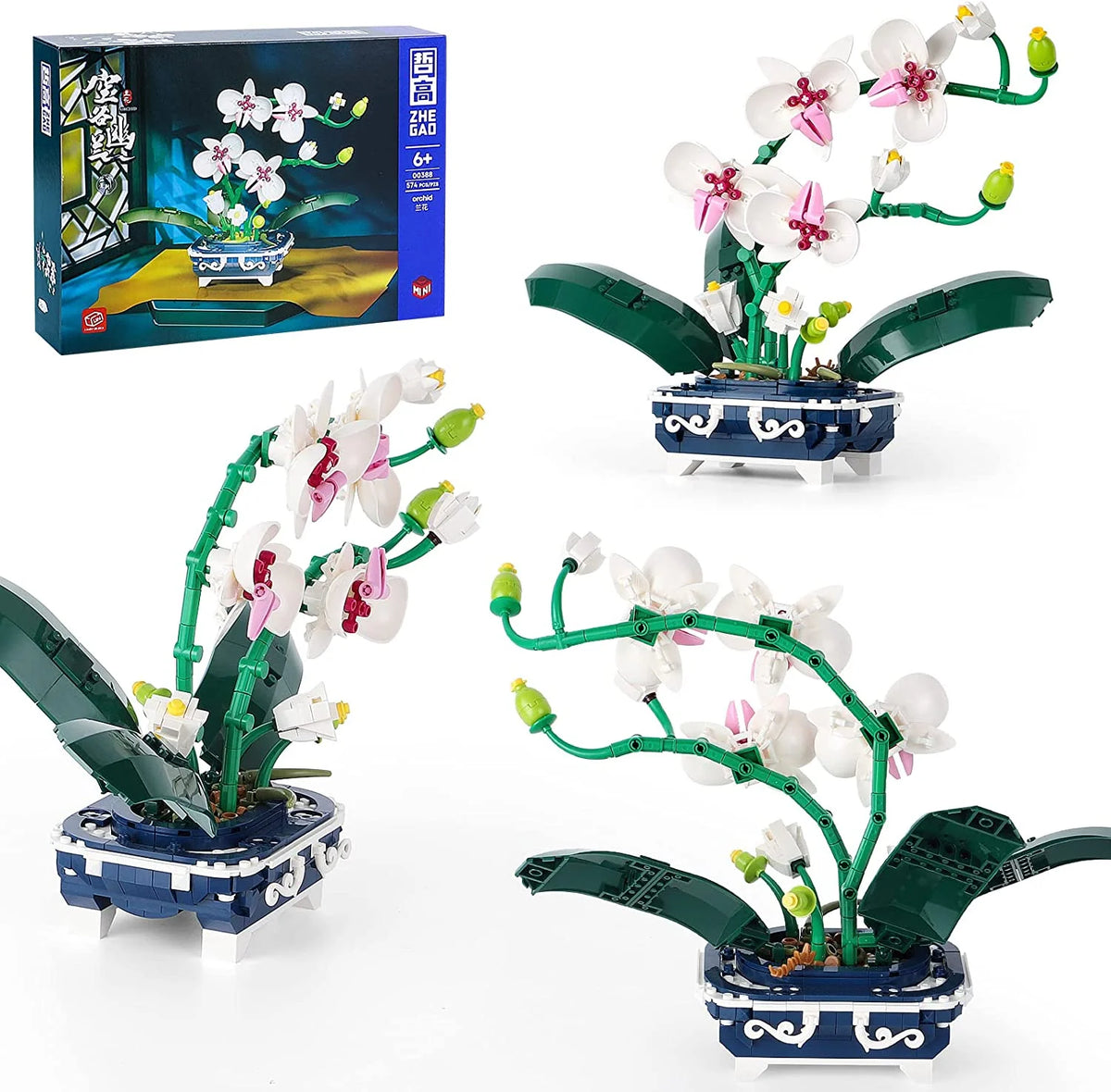 Flower Bouquet Building Kit, DIY Building Blocks Set C32637
