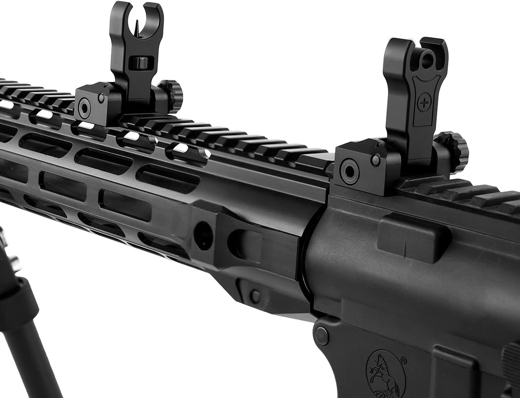 Flip Up Iron Sights Aluminum Front and Rear Set H422