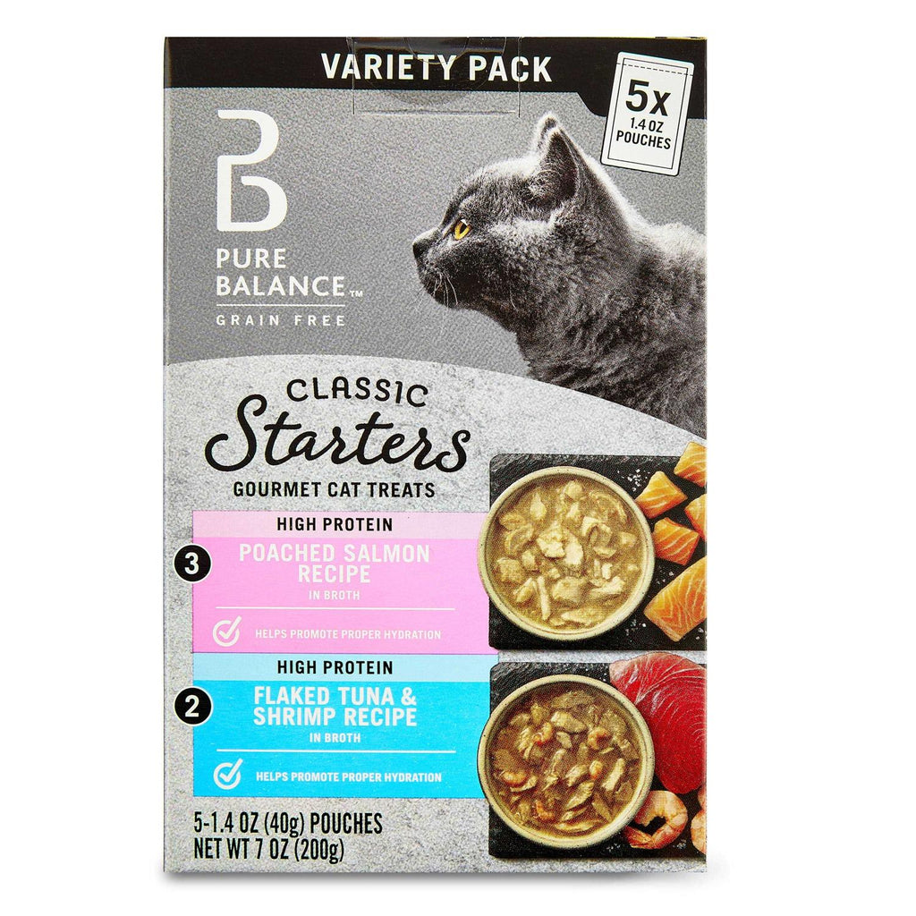 Salmon Tuna & Shrimp Recipe Variety Pack Cat Treat Starters Y919030