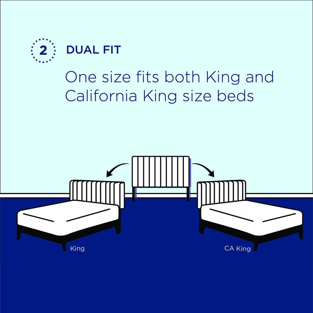 Teal Performance Velvet King Headboard J3564