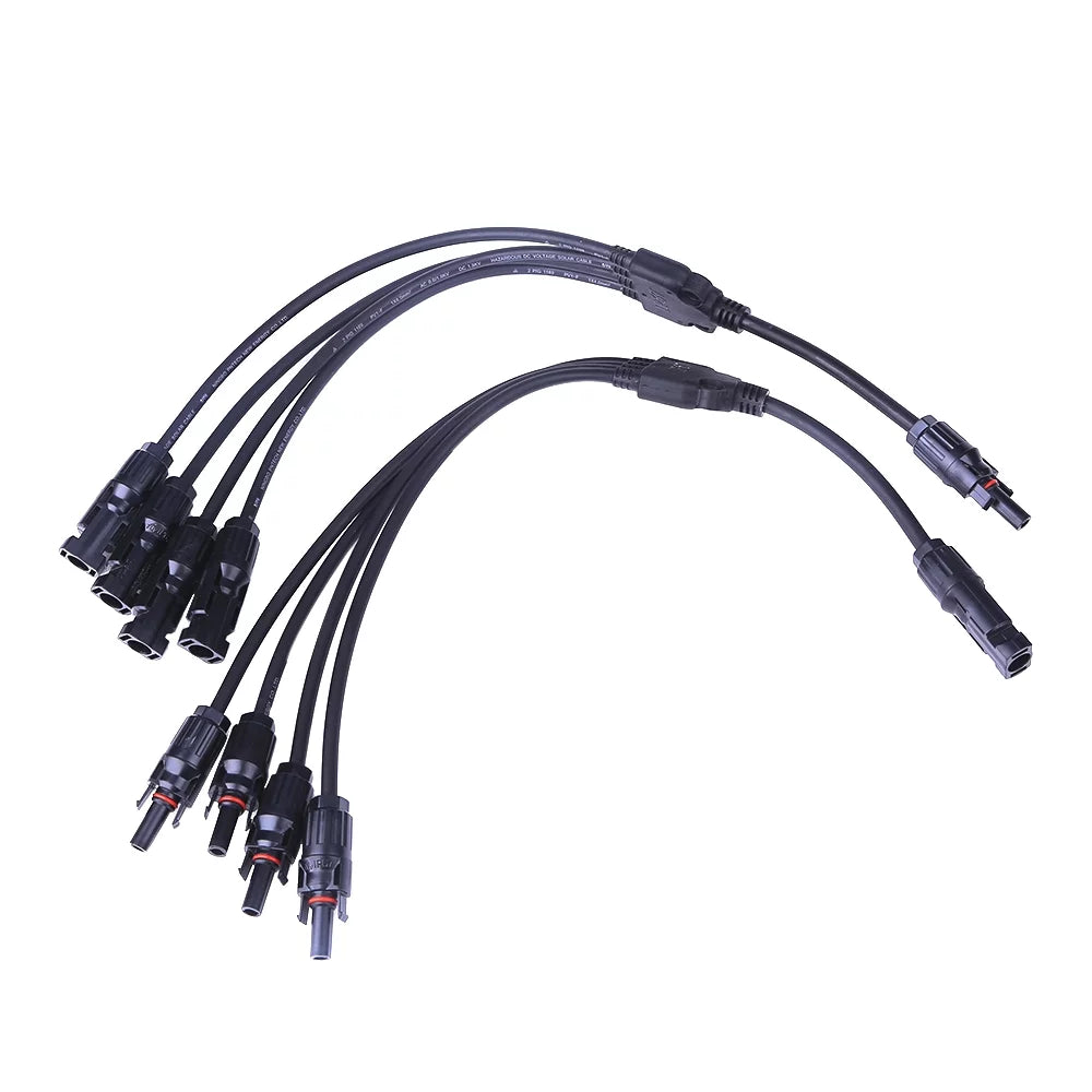 Y Type 1 to 4 MC4 Solar Panel Cable Connectors 30A H3381