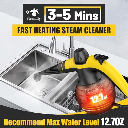 Pressurized Handheld Steam Cleaner with 10pcs Accessories A92370