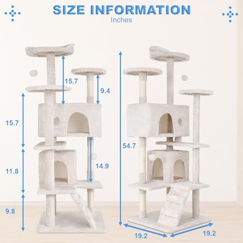 54in Dark Gray Cat Tree Q2797
