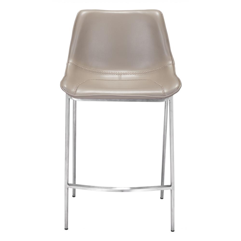 Gray Faux Leather Counter Chairs G968