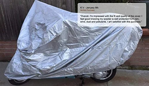 Motorcycle Cover with Reinforced Securing Straps and Storage Bag K8499