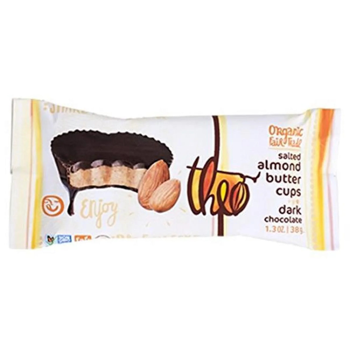Salted Almond Butter Cups with Dark Chocolate L1733