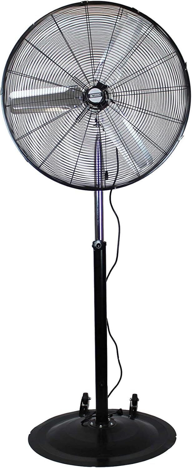 30" Adjustable High-Velocity Pedestal Fan, Non-Oscillating, 3-Speed V603