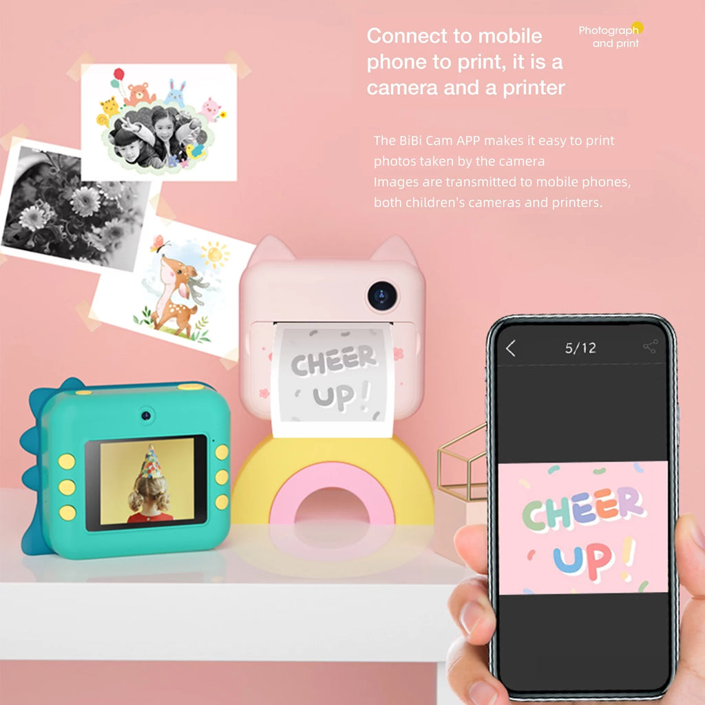 32GB Instant Photo Printer 2.4 inch IPS Screen N292