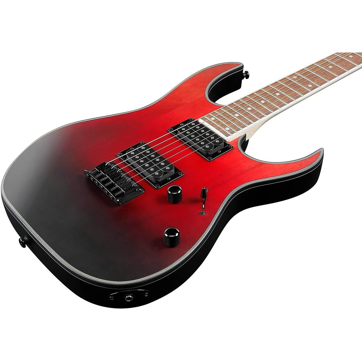 Transparent Crimson Fade Matte Electric Guitar O788011