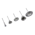 Stainless Steel Rotary Wire Wheel and Brush Set, 5-Piece V7500