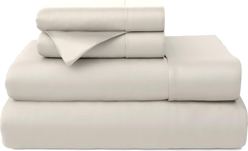 Black 4 Piece Bamboo Viscose Bed Sheet Set W799091