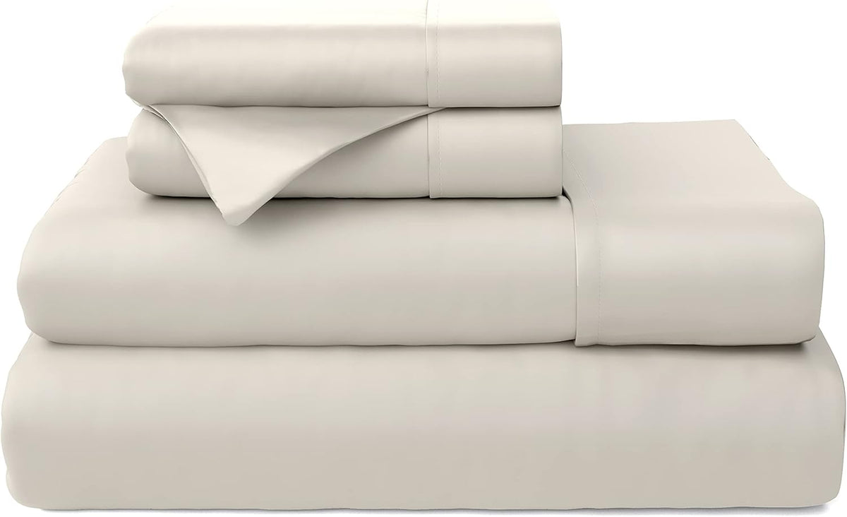 Black 4 Piece Bamboo Viscose Bed Sheet Set W799091