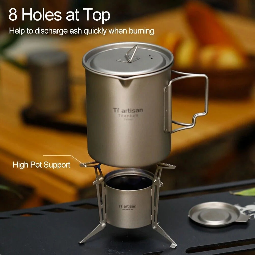 Collapsible Bracket Titanium Alcohol Stove U700