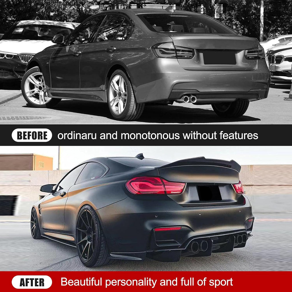 Dry Carbon Fiber Rear Trunk Spoiler Wing Q4970