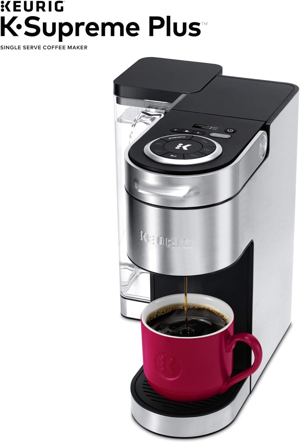 Stainless Steel Coffee Maker, 40 Count Variety Pack Coffee Pods B947435
