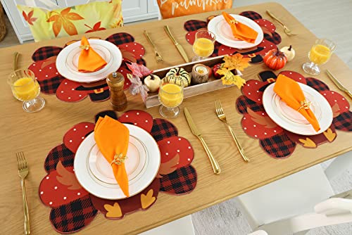 Set of 4 Burlap Christmas Placemats A71595