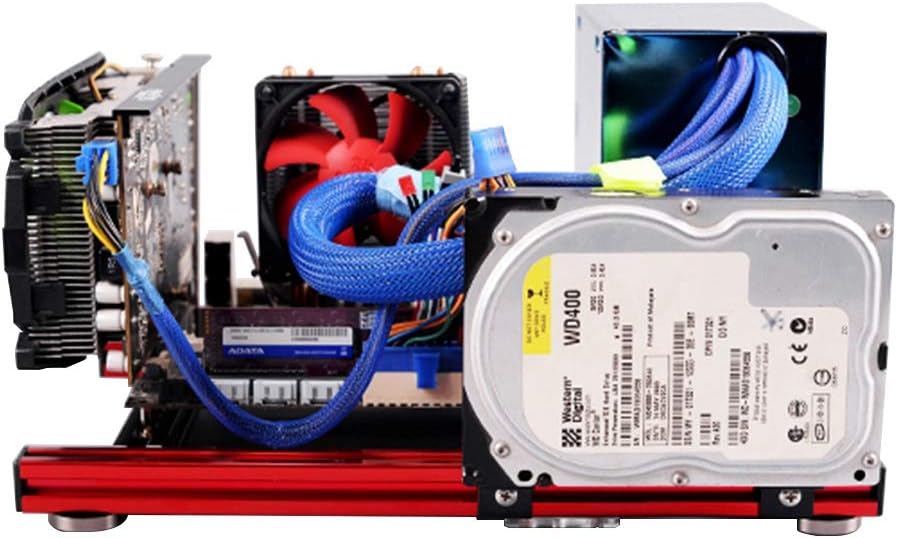DIY ATX Open Air Case Bracket Mini M-ATX Aluminum Alloy PC Case G2339