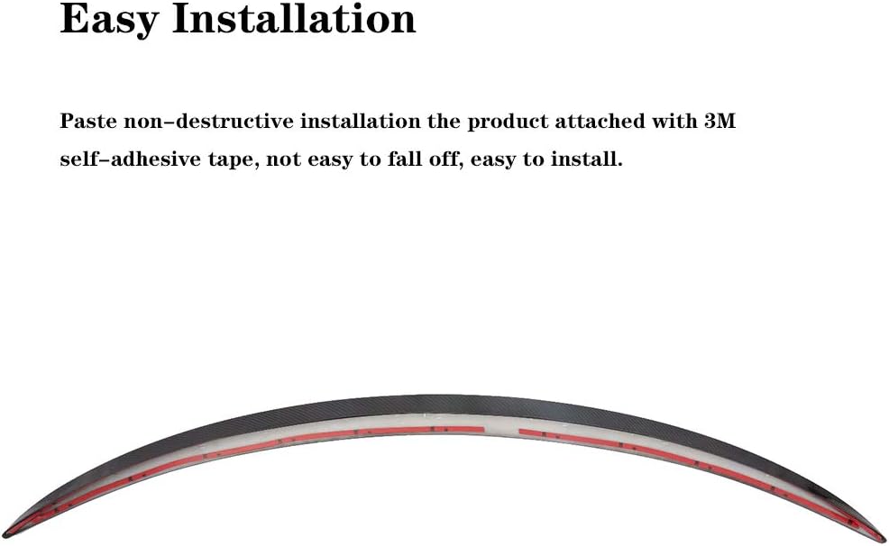 ABS Plastic Imitation Carbon Fiber Rear Trunk Spoiler A154