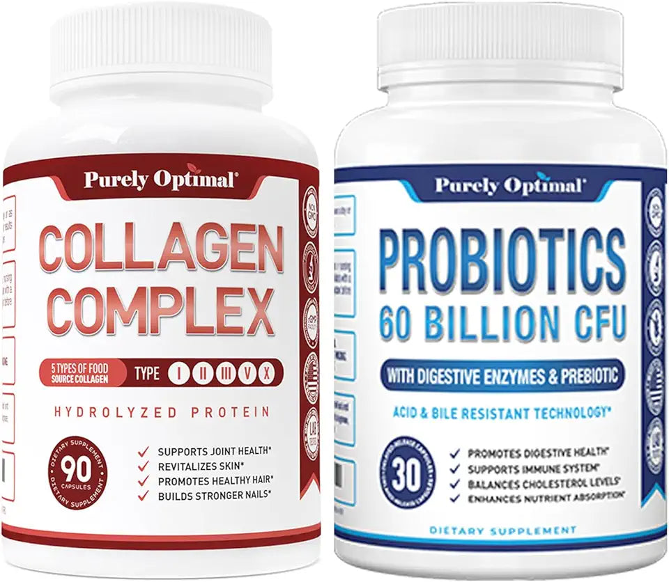 Multi Collagen Peptides Capsules + Probiotics 60 Billion CFU I986