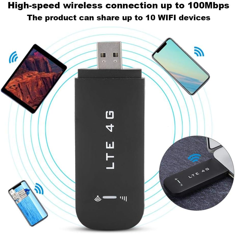 4G LTE USB Modem WiFi Router 100Mbps 802.11b/g/n Pack of 2 Q68584