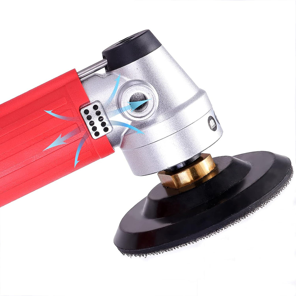 4" Pneumatic Wet Polisher Grinder Sander with 7 Pieces Polishing Pads K515