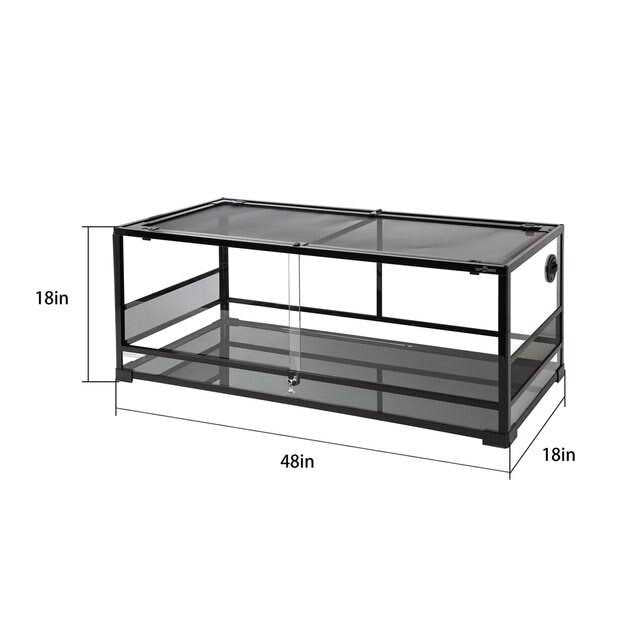 Glass Reptile Terrarium with Sliding Doors Z330138