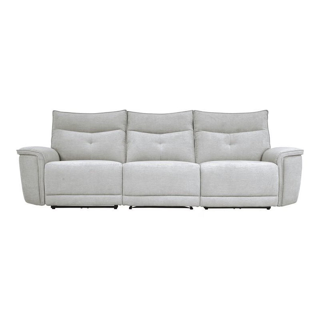 3-Piece Wood & Fabric Sofa in Mist Gray B604
