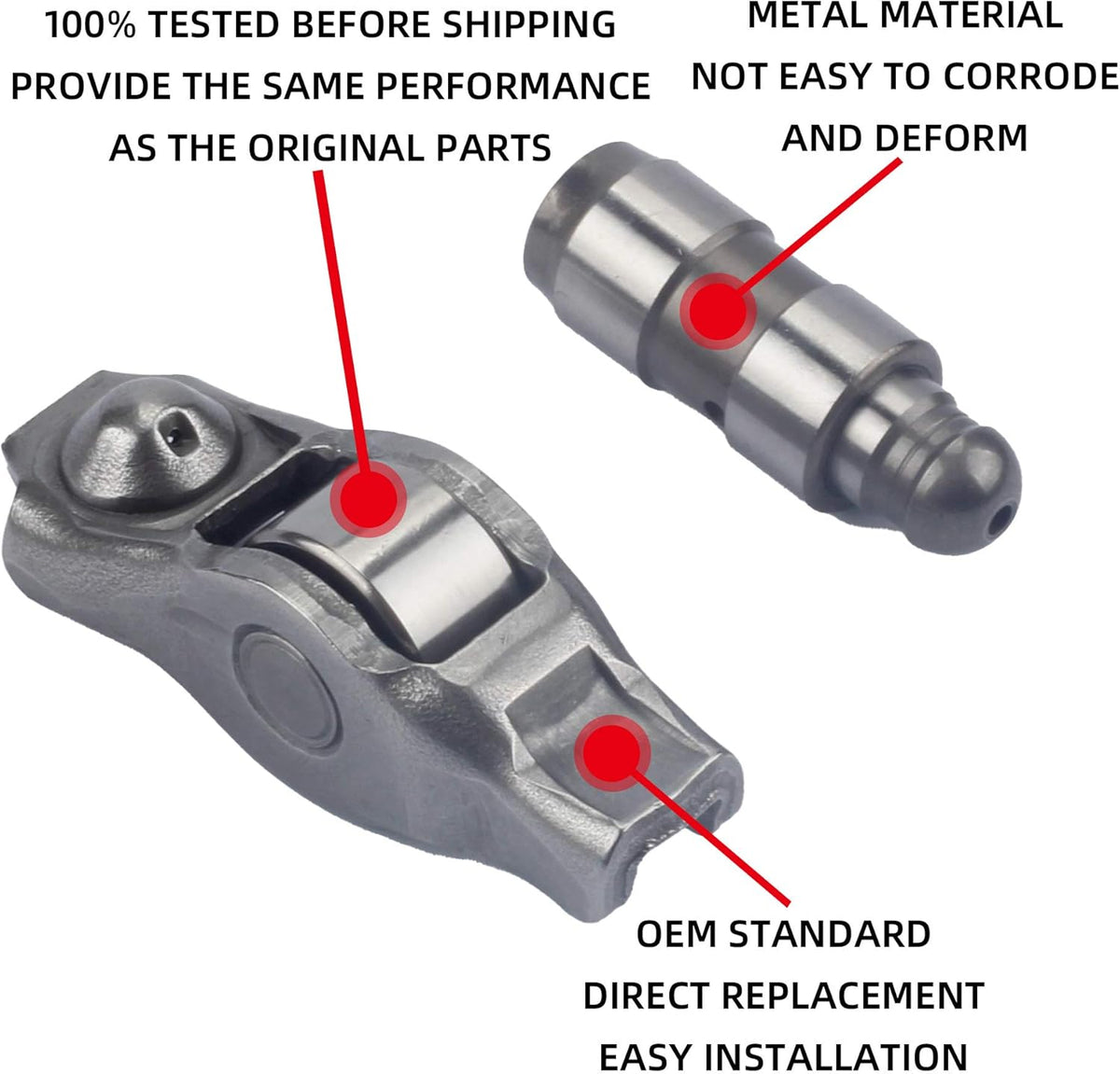 12 Pcs Rocker Arm and Lifter Kit 3.6L Pack of 2 A9861
