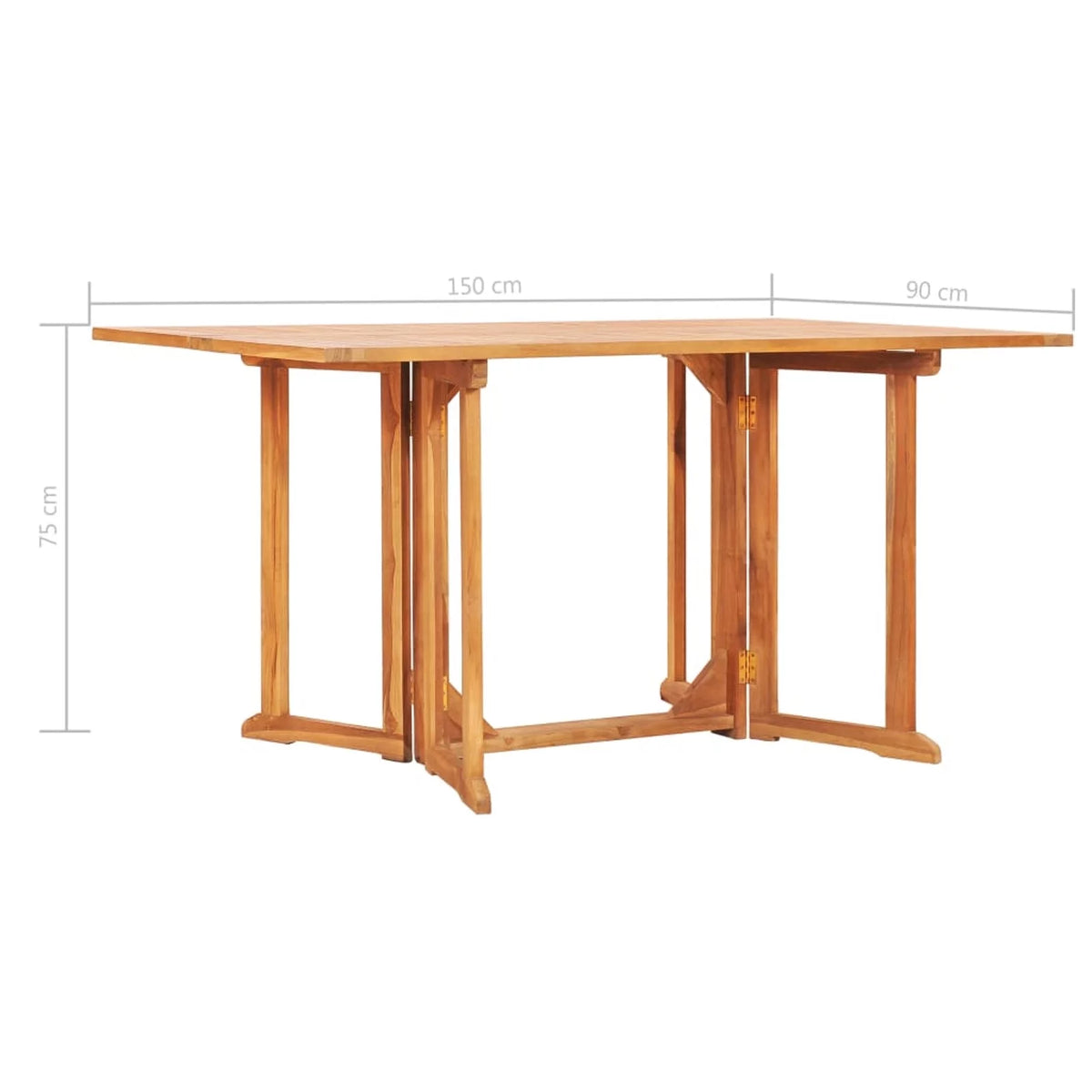 Folding Extendable Teak Wood Outdoor Dining Table X27202
