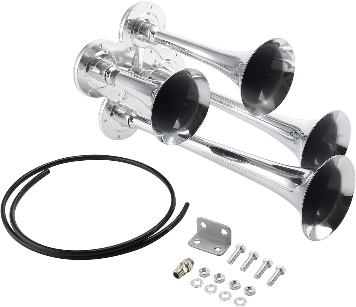 Silver Pack of 2 12V Horn Kit K383746