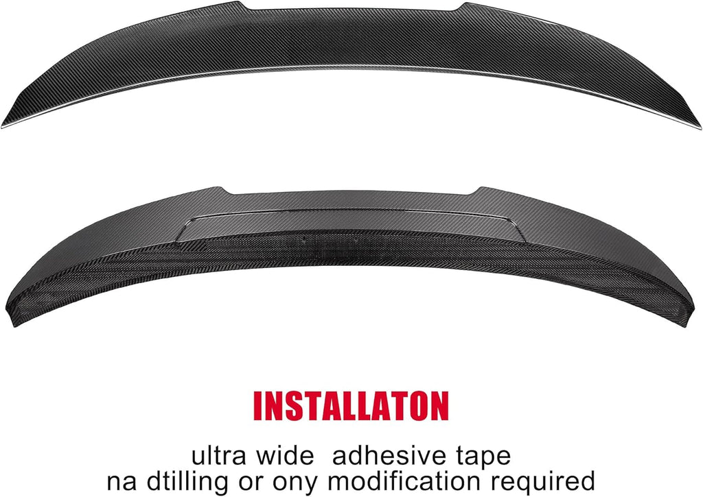 Dry Carbon Fiber Rear Trunk Spoiler Wing Q4970