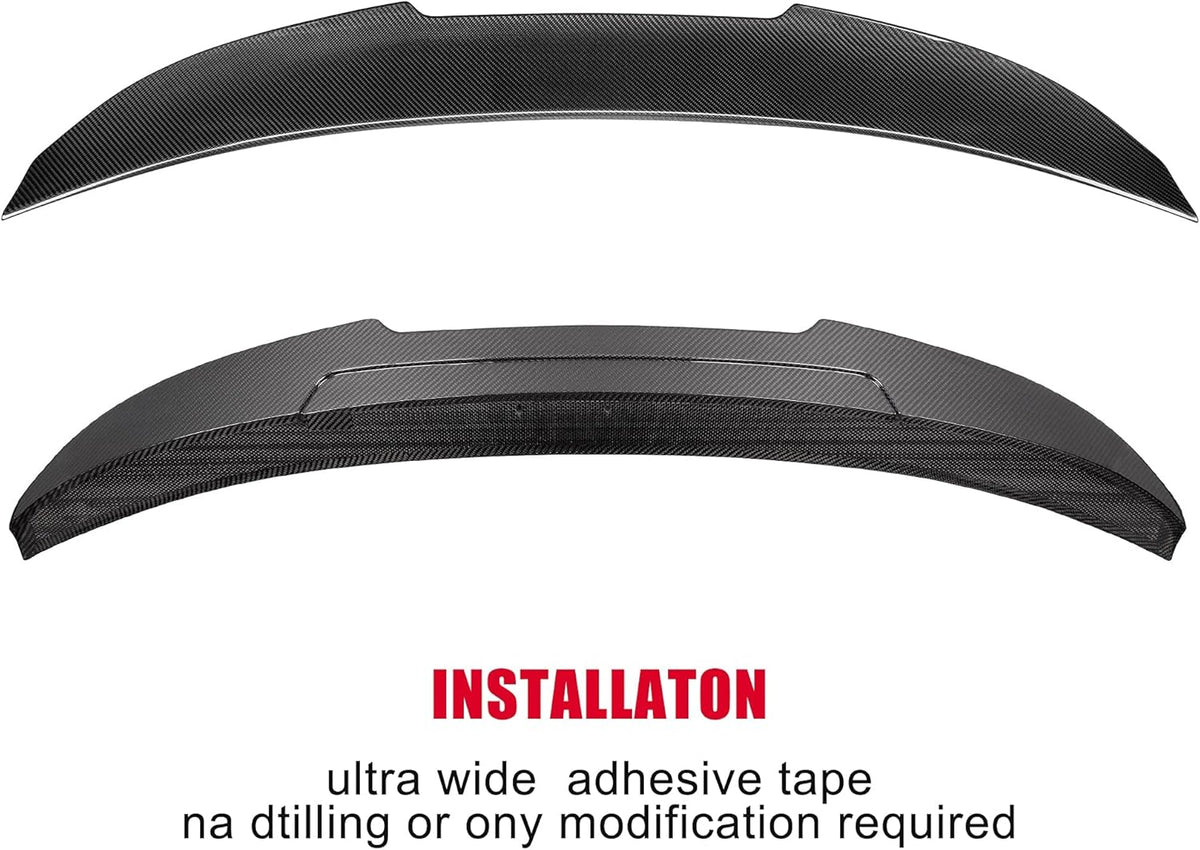 Dry Carbon Fiber Rear Trunk Spoiler Wing Q4970