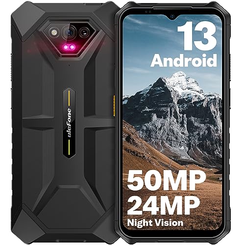 Black Rugged Smartphone, 12+64GB, 50MP Rear Camera, 6.52” Screen, 6320mAh Q439563
