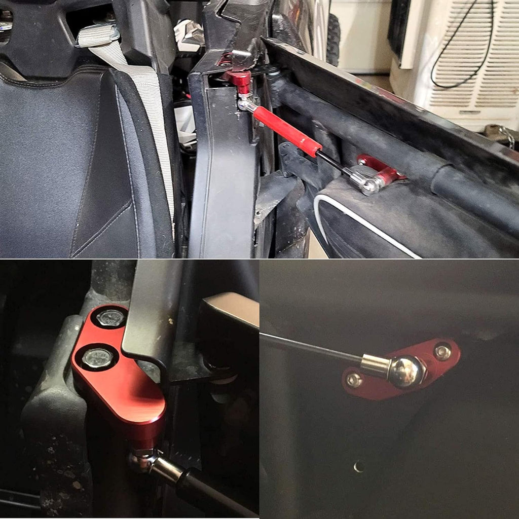 Door Opener Kits Door Shocks Struts Compatible with 2017-2022 Can Am Maverick X3 and X3 Max Front and Rear Doors (Red) Pack of 2 I3253