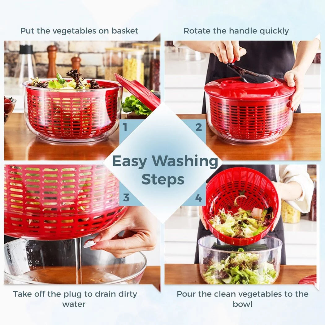 Large 5L Vegetable Salad Spinner A9759