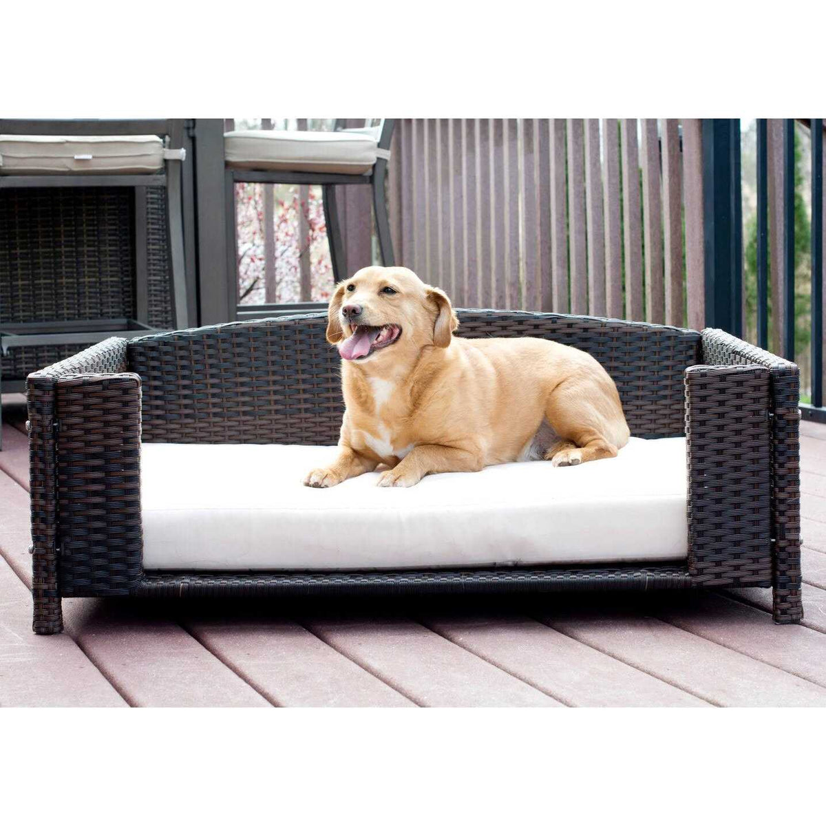 Rattan Rectangular Pet Sofa K1342