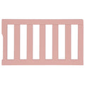 Dusty Pink Convertible Crib Toddler Guard Rail H312