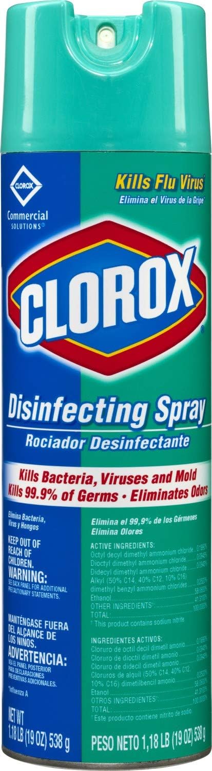 Disinfecting Aerosol Spray, Fresh Scent, 19 Ounces Each, Pack of 12 Z243