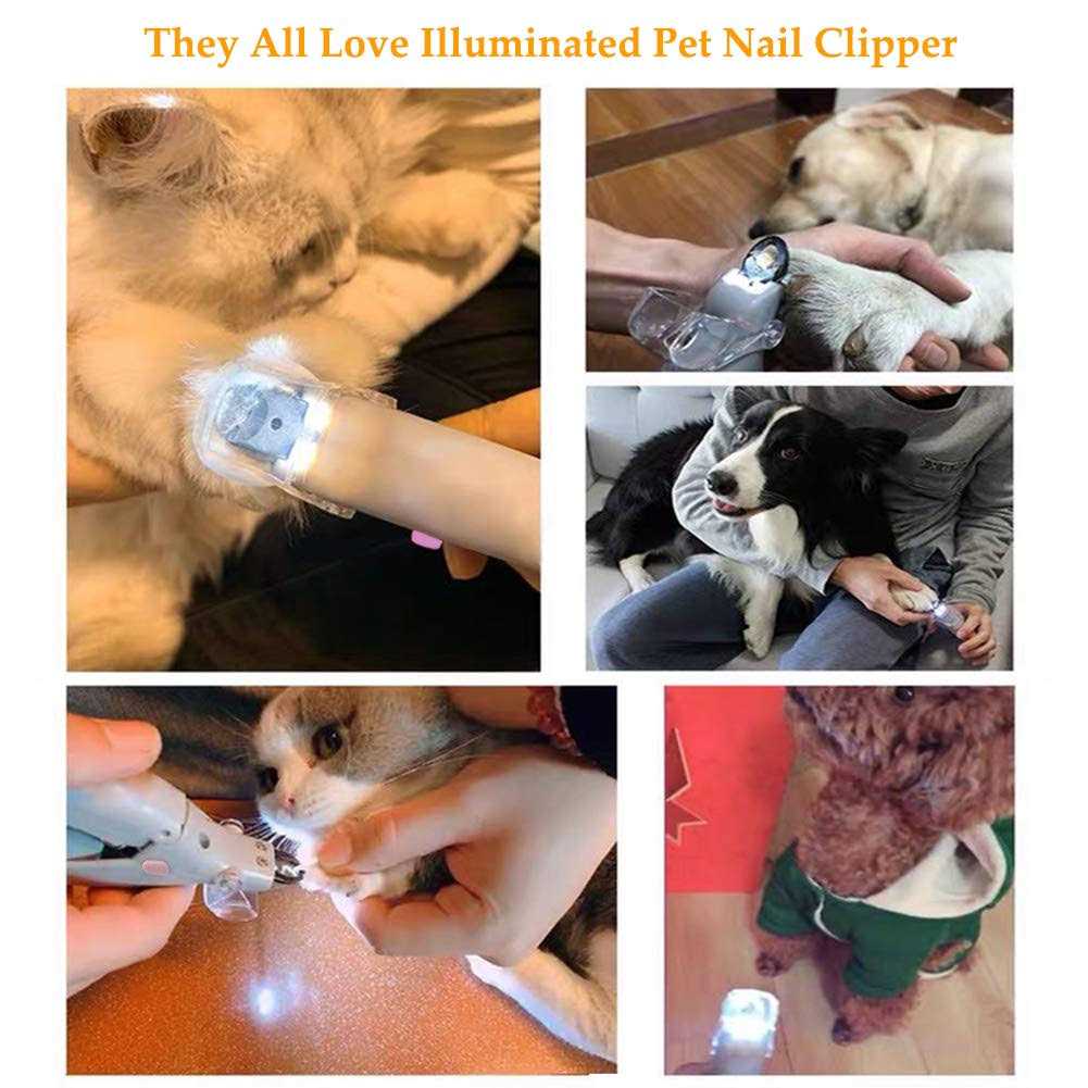 Illuminated Pet Nail Clipper with LED Light O2887