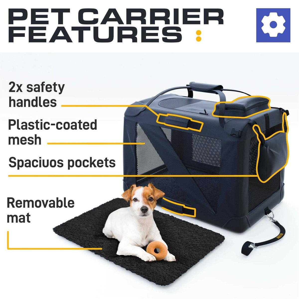Collapsible Portable Dog Crate Kennel U6565