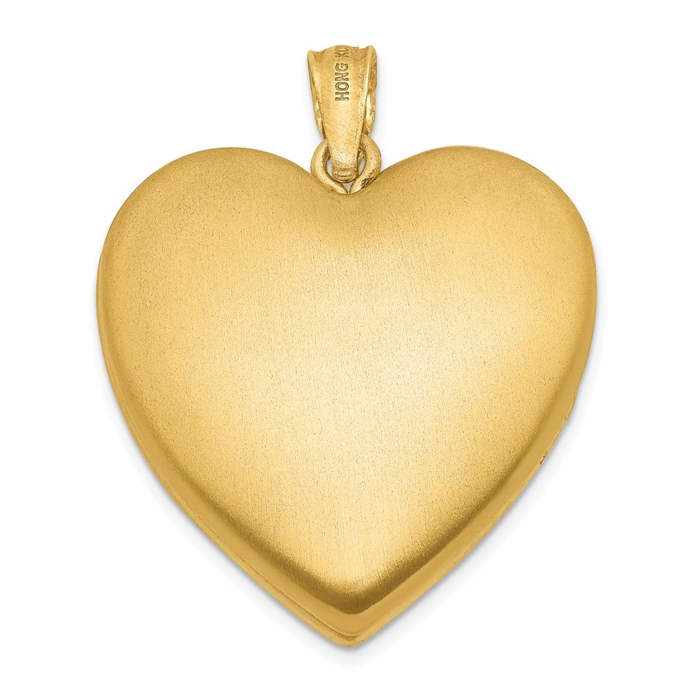 14k Gold Filled Two-Color Grandma Heart Locket H43139