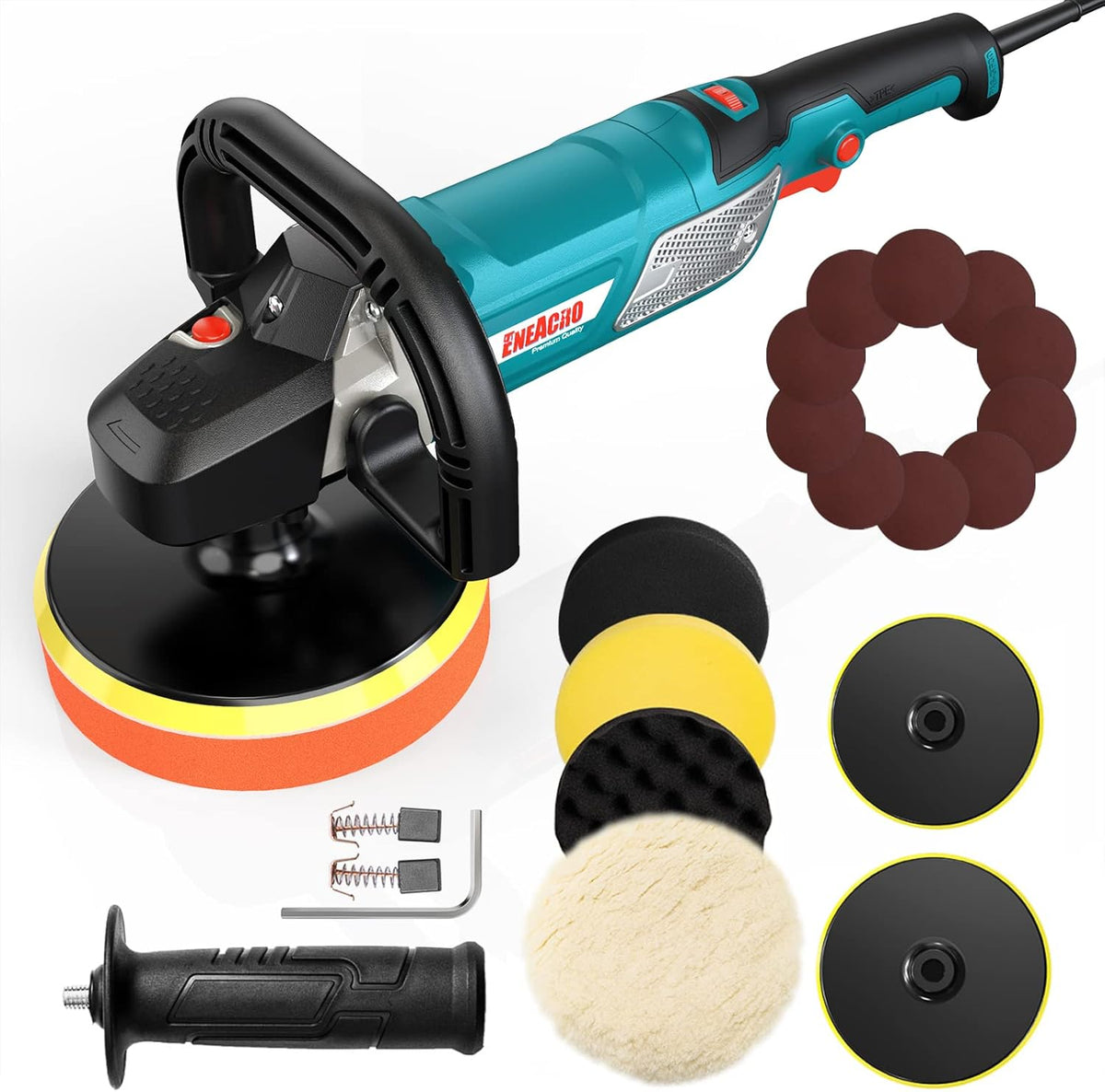 12 Amp 6-inch/7-inch Variable Speed Car Polisher, Pack of 2 J99761
