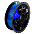 PLA 3D Printer Filament 1.75 mm 1 kg Spool Transparent Blue X27171