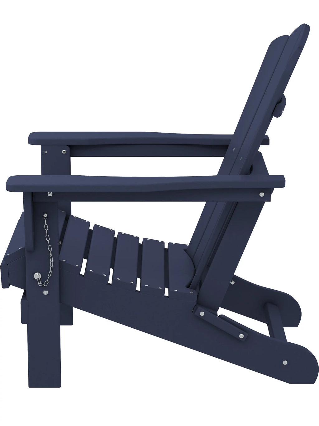 Blue 2PCS Plastic Folding Adirondack Chair H459