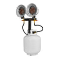 30,000 BTU Dual-Head Tank Top Propane Heater Y548309