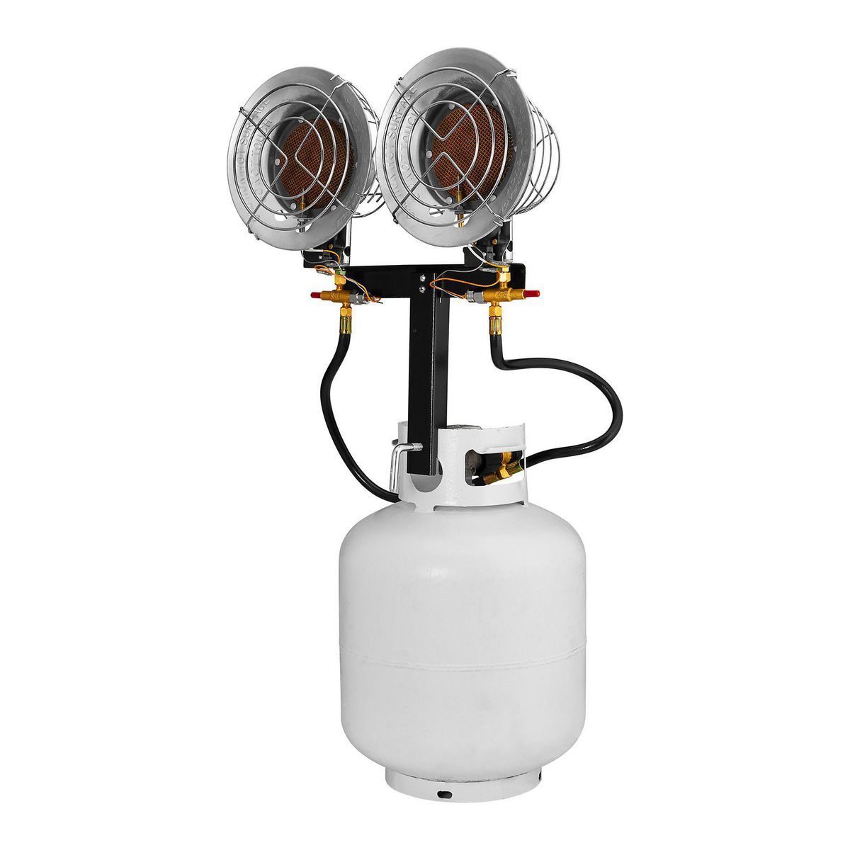 30,000 BTU Dual-Head Tank Top Propane Heater Y548309